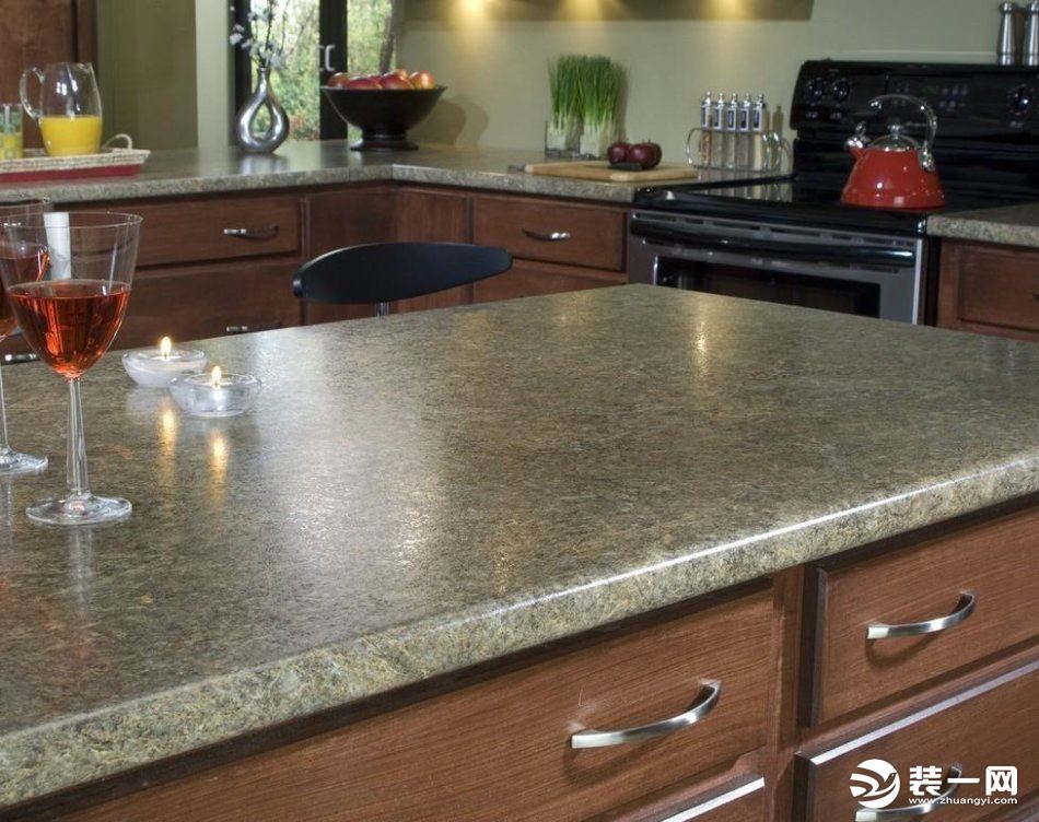 厨柜台面用什么材质的好之天然石材质的厨柜台面