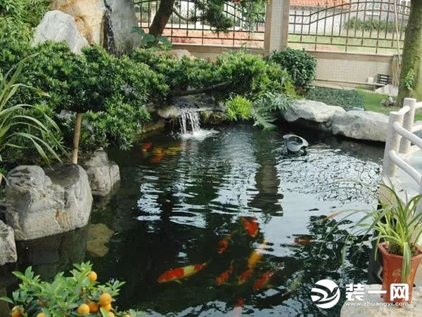 庭院鱼池景观设计庭院鱼池设计效果图庭院鱼池图片欣赏