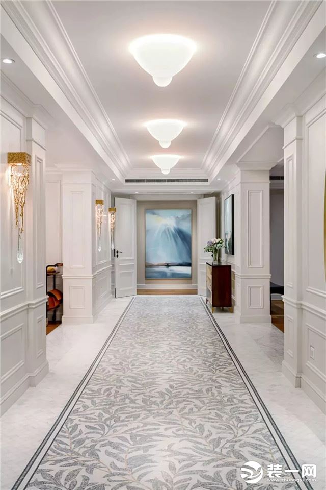 现代美式风格走廊装修效果图