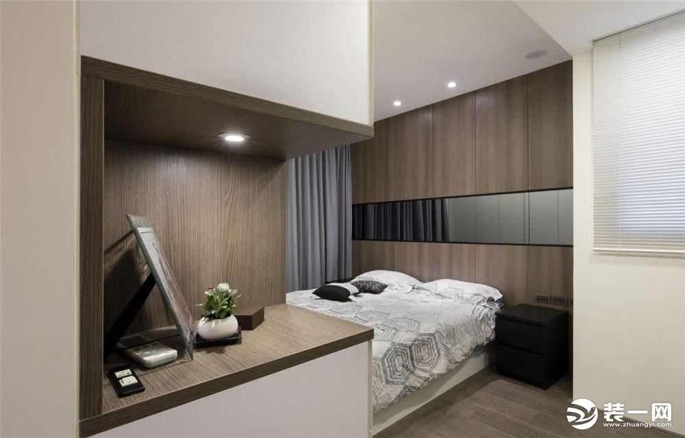 呼和浩特东河院子小户型小卧室现代简约风装修效果图