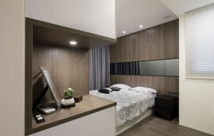 呼和浩特东河院子小户型小卧室现代简约风装修效果图