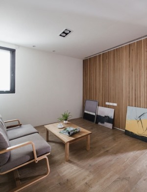一居室户型日式简约风榻榻米客厅装修效果图