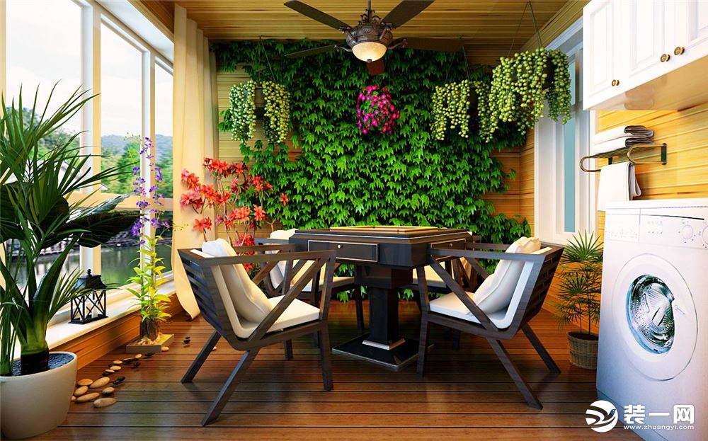 绿植装饰阳台装修效果图