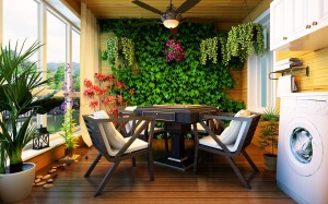 阳台小花园设计阳台装修效果图欣赏