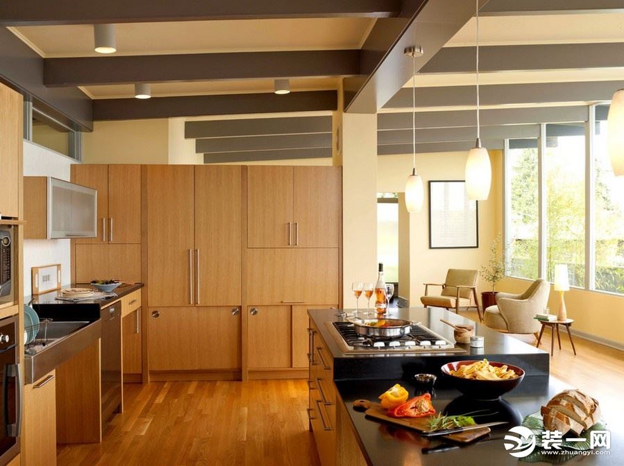 80平米小户型公寓现代风格厨房装修效果图