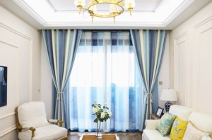 地中海风格客厅窗帘地中海风格窗帘装饰效果图