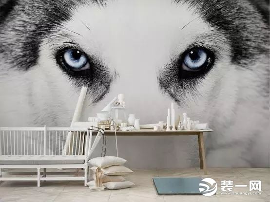 3D动物背景墙效果图