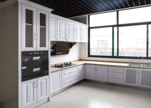 现代风格厨房全铝橱柜效果图