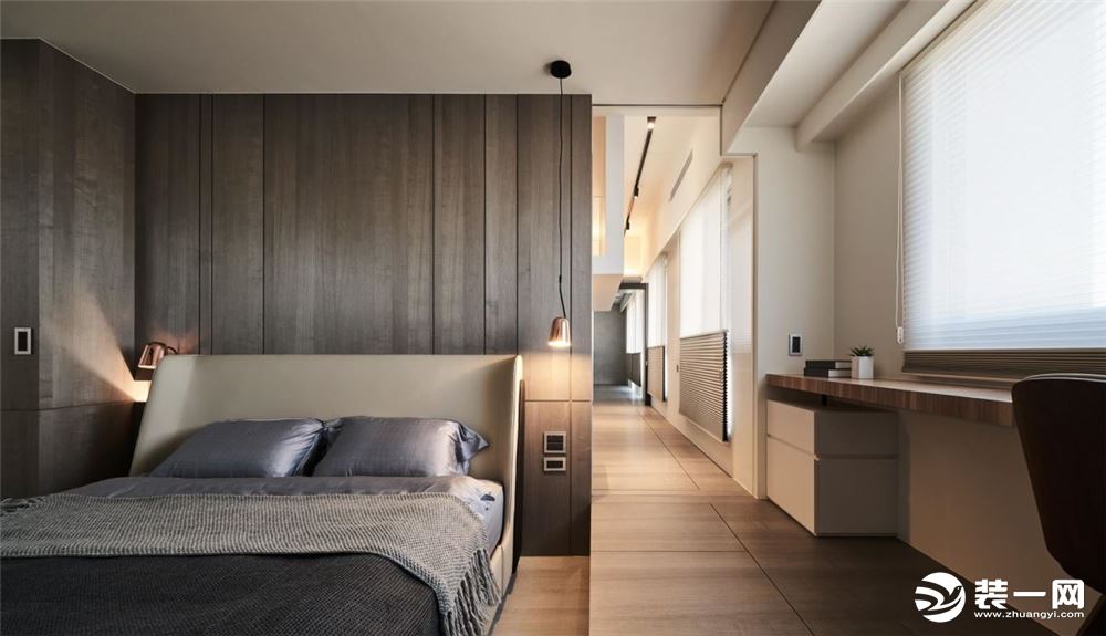 60平loft小户型三居室卧室创意简约装修，简约风格过道