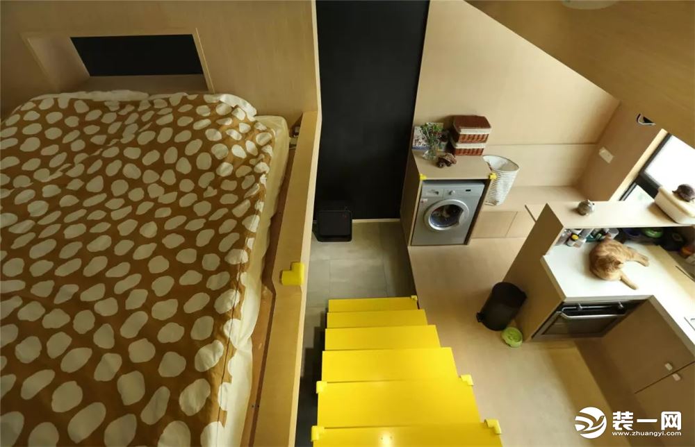 30平米小户型一居室简约混搭风全包7万客厅卧室装修效果图