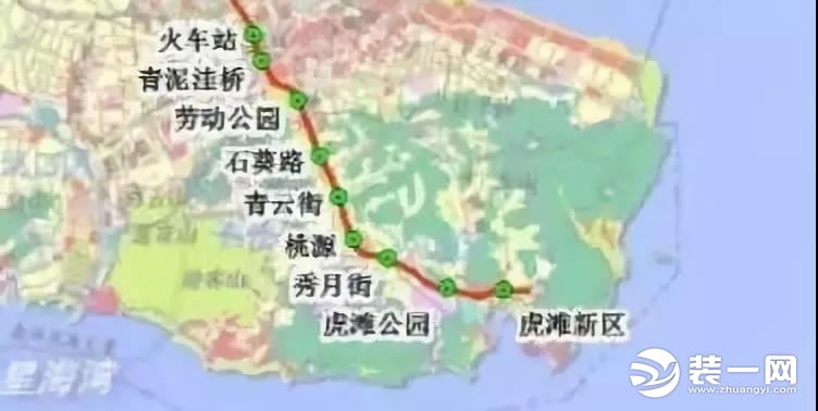 大连地铁5号线中山段地图