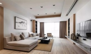 160平大户型新中式风格四居室装修效果图