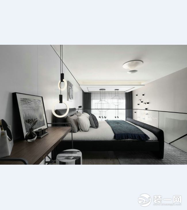 50平loft装修新中式风格卧室