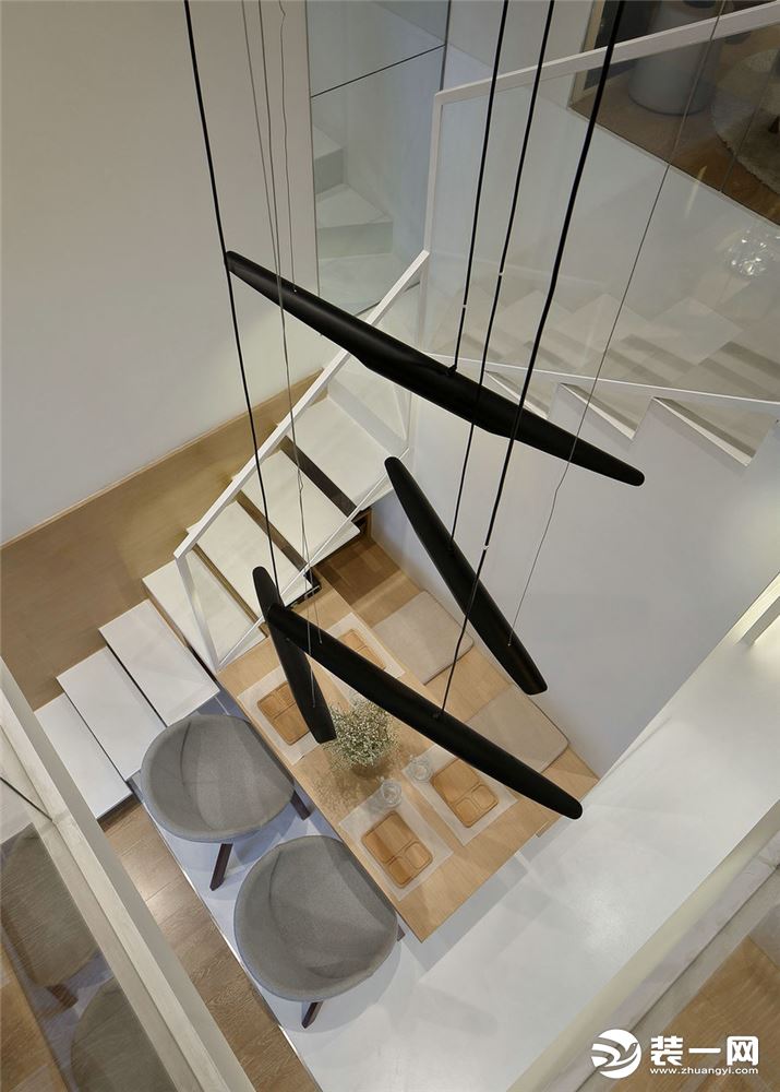 50平米复式现代简约风格厨房装修-一居室小户型