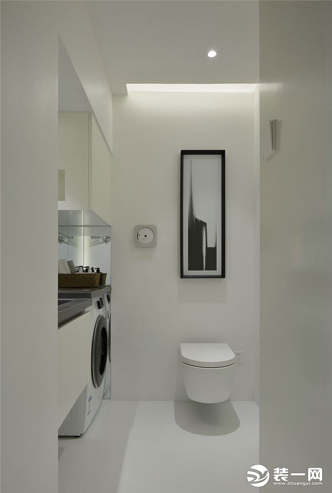 50平米复式现代简约风格洗手间装修-一居室小户型