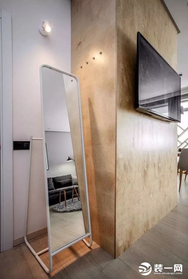 40平小户型现代简约风格一居室玄关装修效果图