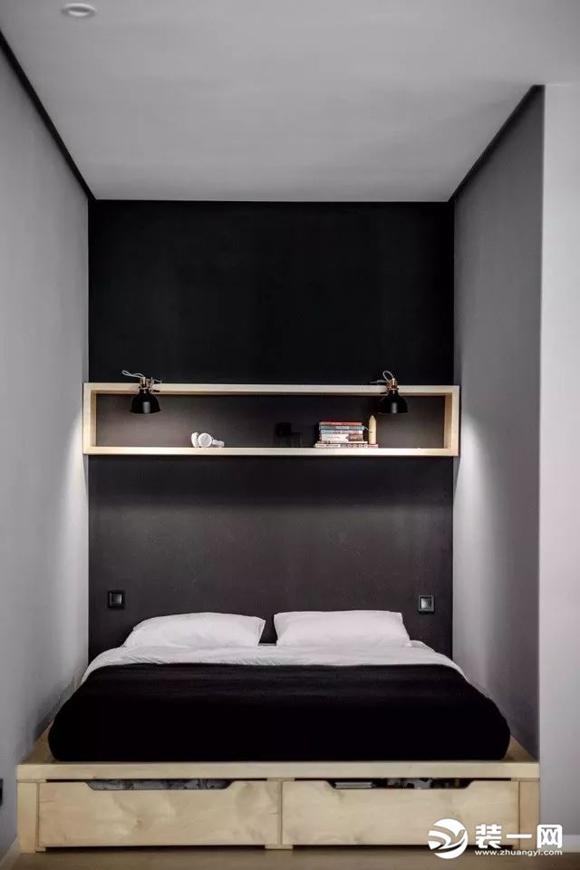 40平小户型现代简约风格一居室卧室装修效果图