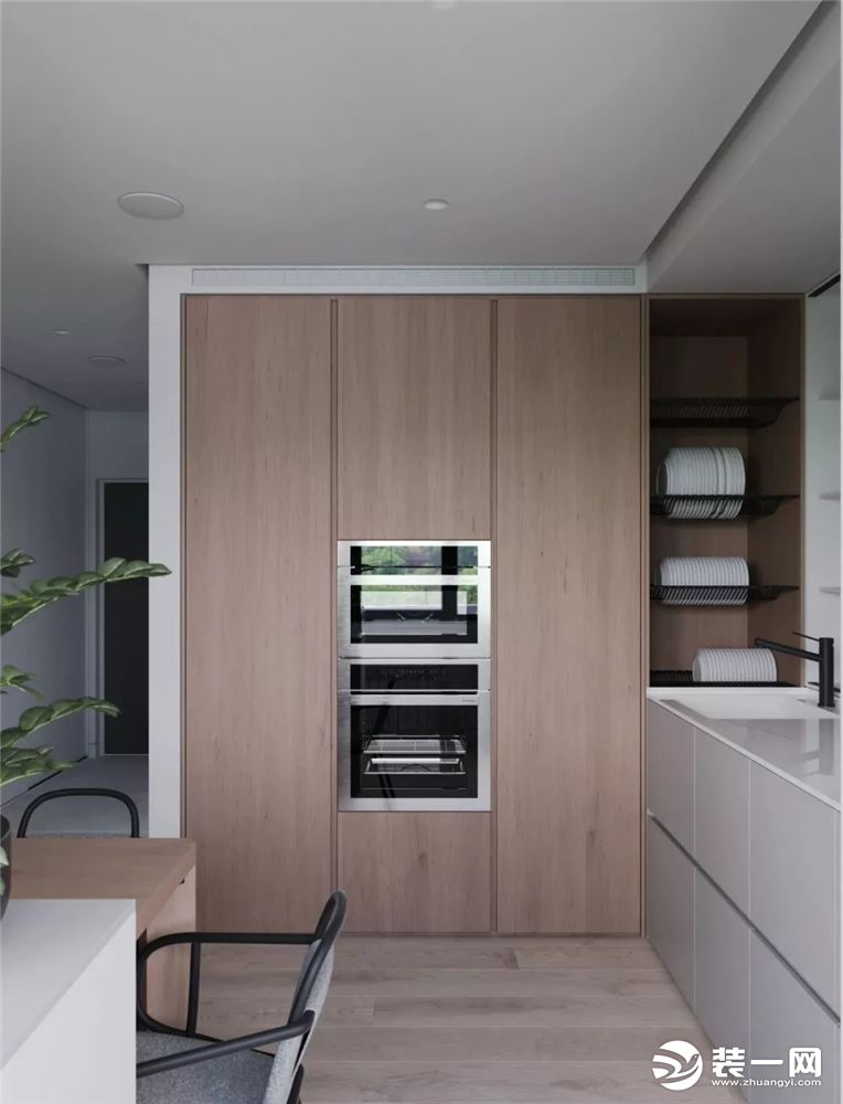 50平米小户型现代简约风格一居室厨房装修效果图