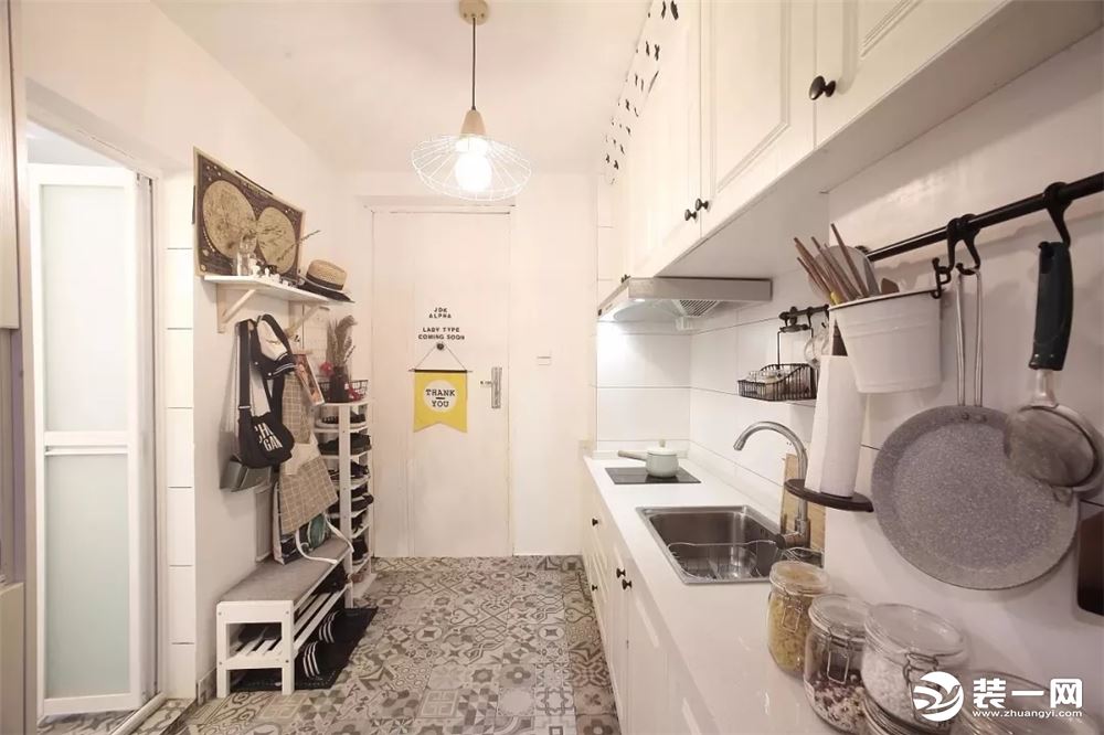 60平loft北欧风格小户型厨房装修效果图