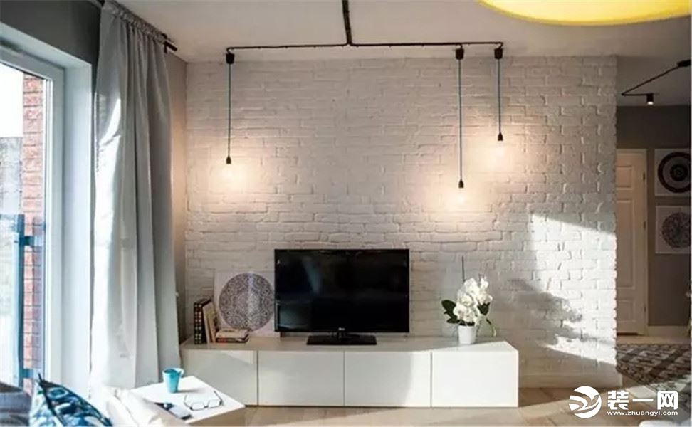 40平米小户型欧式风格装修效果图-电视机背景墙
