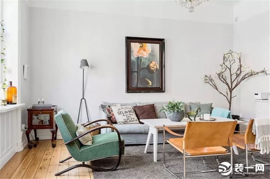40平米小户型现代风格装修效果图-客厅沙发