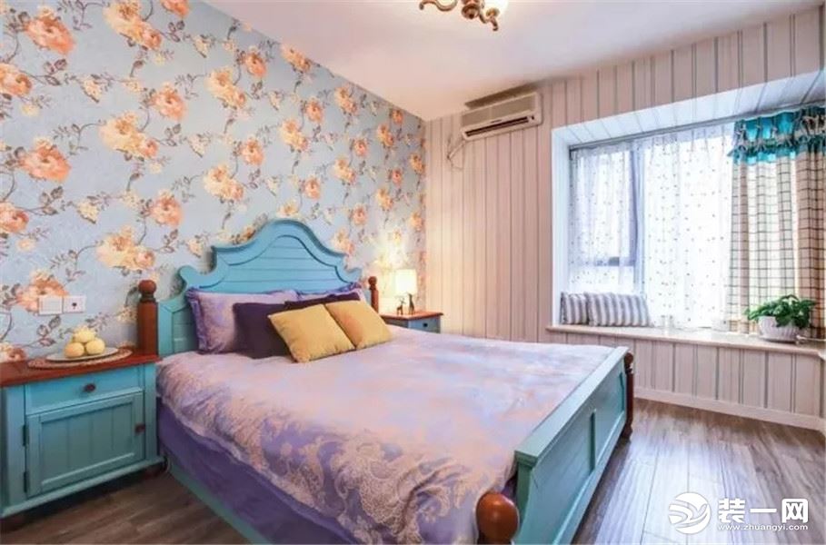 60平小户型两室一厅浪漫地中海风卧室装修效果图