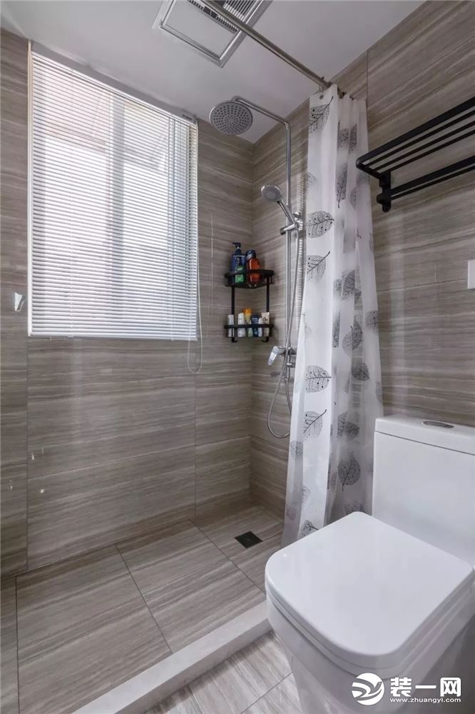 50平小户型两居室现代极致简约风浴室卫生间装修效果图