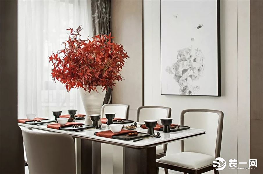 新中式风格二居室餐厅装修效果图