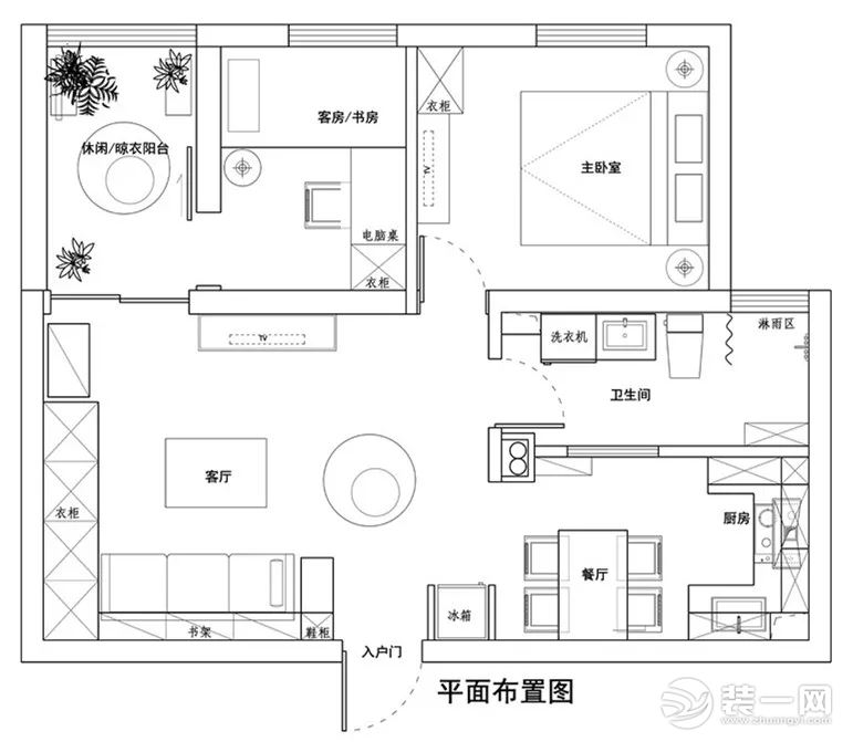 70平米装修70平米小户型设计图