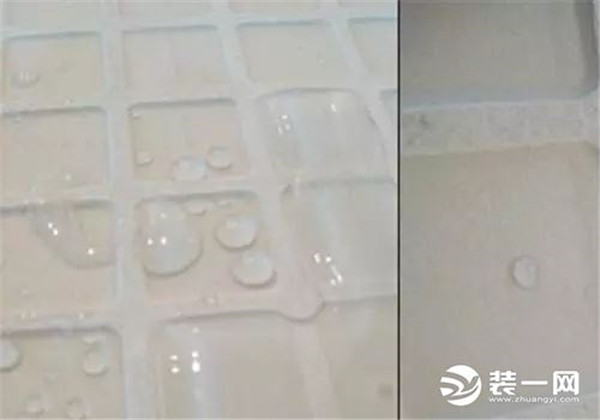 卫生间瓷砖吸水性对比图