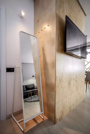 40平小户型现代简约风格一居室玄关装修效果图