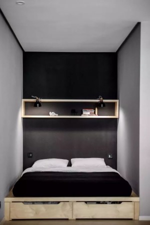 40平小户型现代简约风格一居室卧室装修效果图