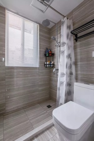 50平小戶型兩居室現代極致簡約風浴室衛生間裝修效果圖