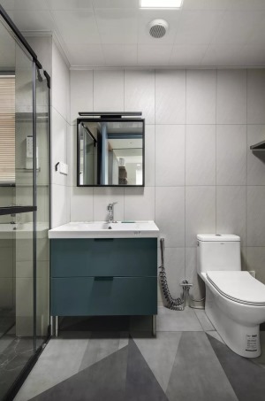 兩室一廳60平米現代簡約風格衛生間裝修圖片