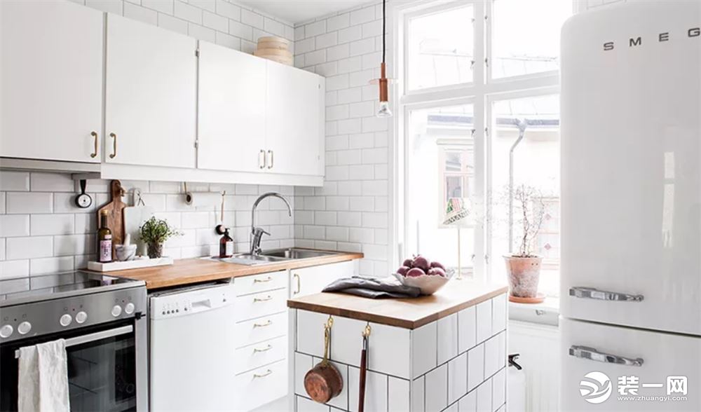 50平米北欧风格小户型复式厨房