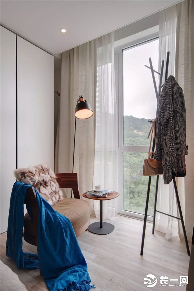 40平现代风格小户型一居室卧室阳台