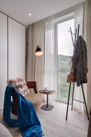 40平现代风格小户型一居室卧室阳台