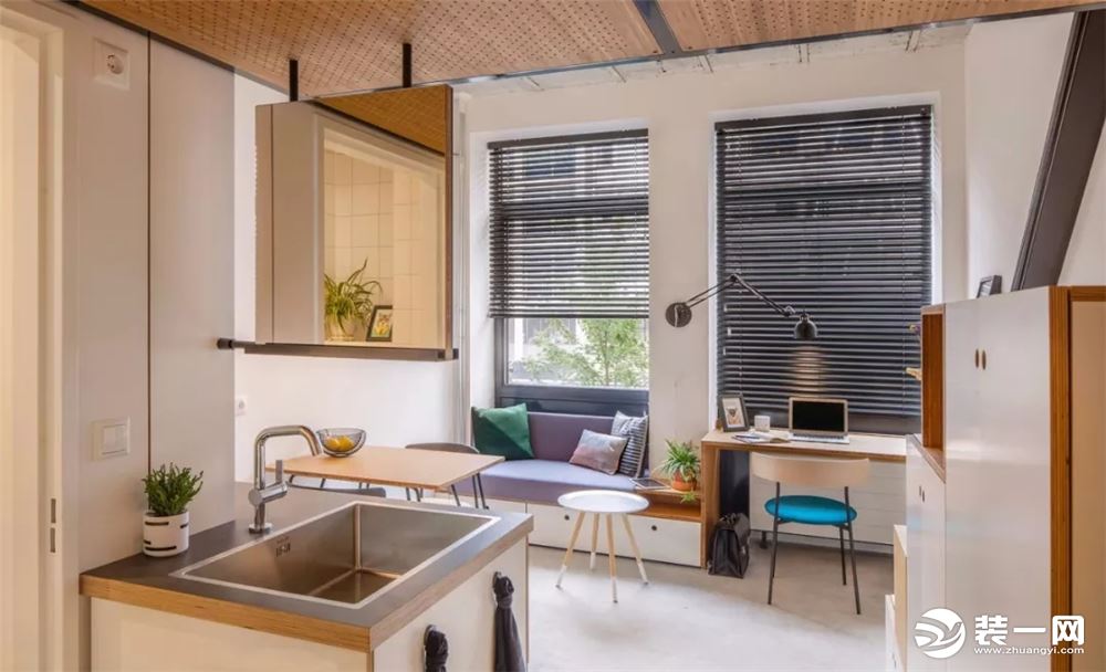 30平米小户型现代风格Loft单身公寓客厅