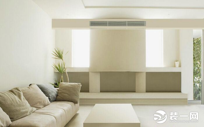 家庭客厅安装中央空调效果图