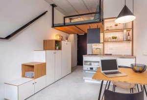 30平米小戶型現代風格Loft單身公寓樓梯