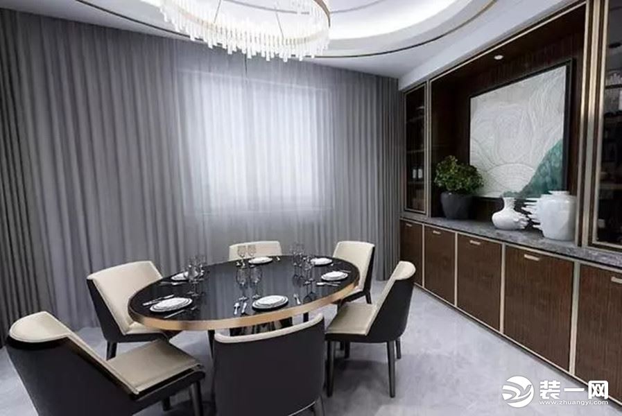 180平米现代风格四居室装修效果图餐厅
