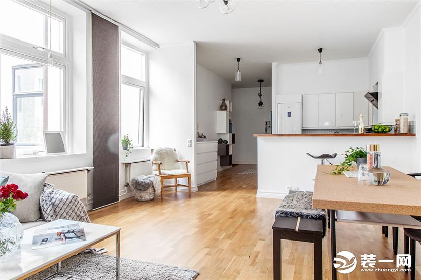 68平米小公寓北欧风格装修设计
