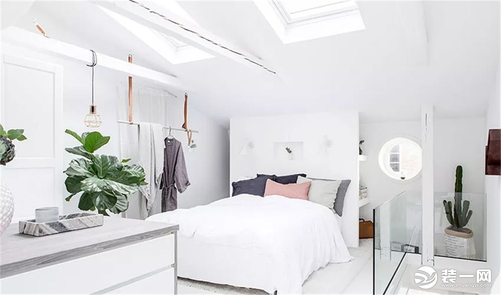 50平米北欧风格复式小公寓卧室装修效果图