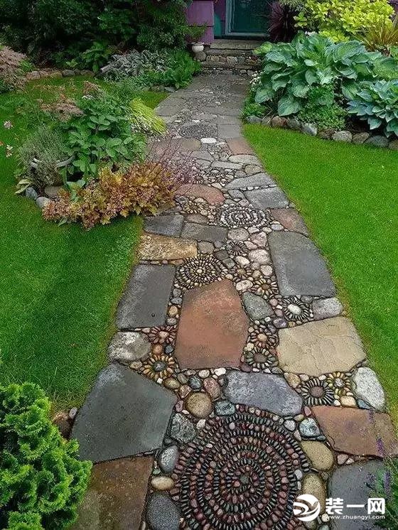 花园地面铺装花园地砖设计