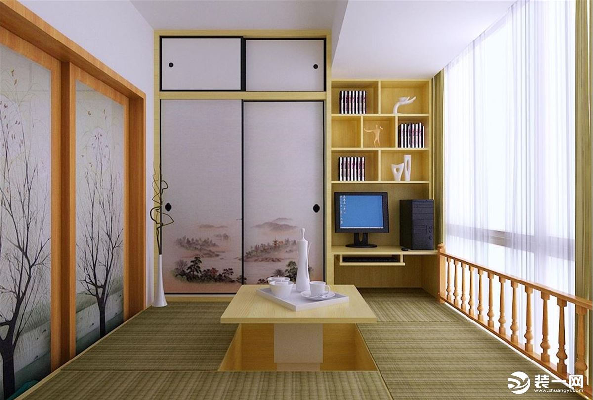 日式榻榻米房间设计效果图