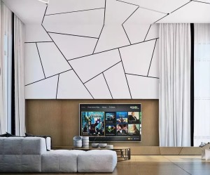 現代風格客廳電視墻造型