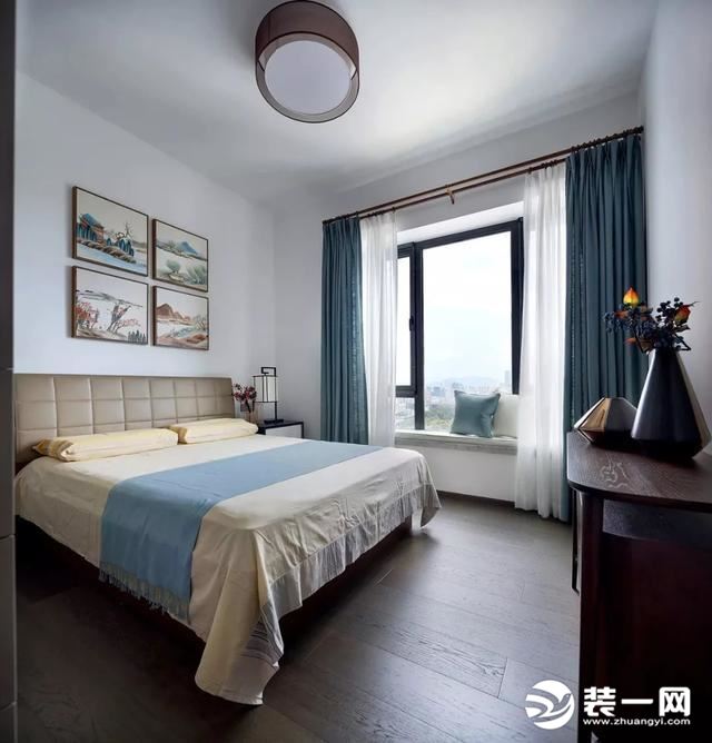 190平米中式风格三居室卧室装修效果图