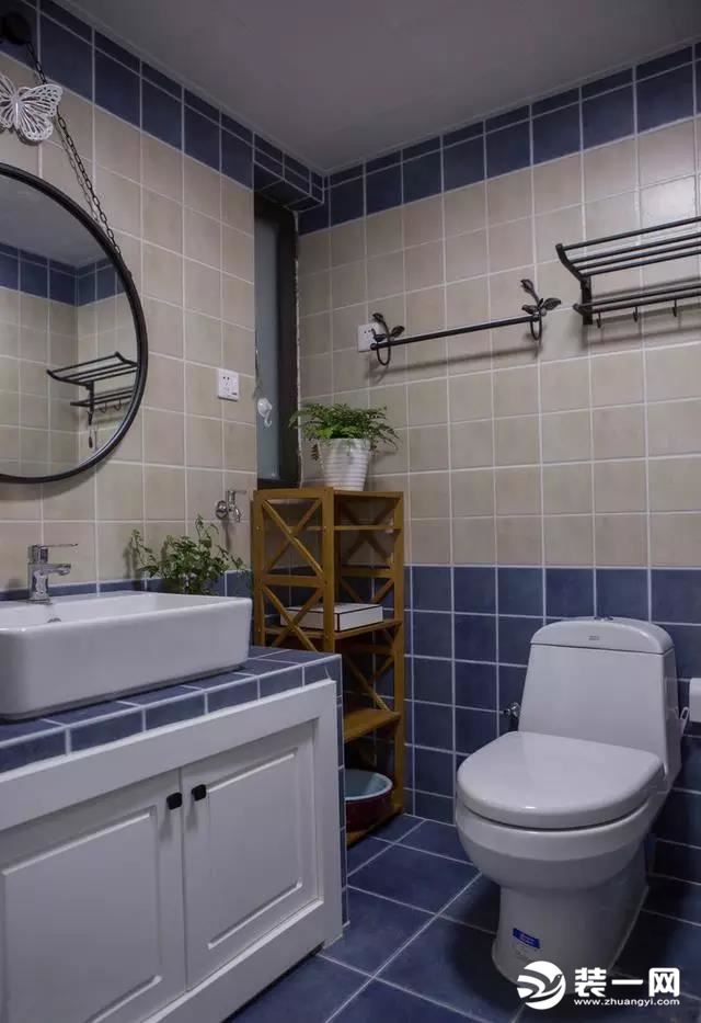 卫生间砖砌洗手台效果图