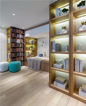 60平米复式现代风格书房装修效果图