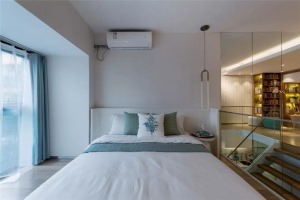 60平米复式现代风格卧室装修效果图